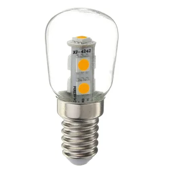 Светодиодная лампа T26 Холодильная Лампа E12 E14 С маленьким винтовым отверстием 1 Вт 220 В Светодиодная лампа для микроволновой печи Прозрачная Крышка Матовая крышка