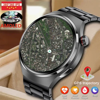 Горячие Смарт-Часы GT4 Pro 1,6 “360*360 Беспроводная Зарядка Bluetooth Вызов NFC Деловые Часы 380 С Большой Батареей PK Huawei GT3 Compass