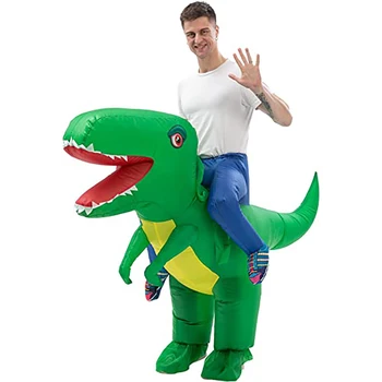 Костюм динозавра для взрослых Забавный Надувной на Хэллоуин на надувных костюмах динозавра Тираннозавра