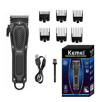 Kemei KM-1071 Перезаряжаемая Электрическая машинка для стрижки волос, Профессиональная бритва, Триммер для мужчин, Парикмахерская Машинка для стрижки бороды, Машинка для стрижки волос