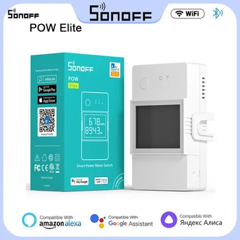 SONOFF POW Elite Выключатель учета мощности, защита от перегрузки, Переключатель Wi-Fi, Поддержка Alexa Google Home Assistant С данными истории