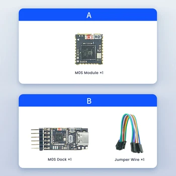 Док-станция Sipeed M0S Tinyml RISC-V BL616 Плата разработки Беспроводного модуля Wifi6 Поддерживает Расширенный набор инструкций RISC-V P