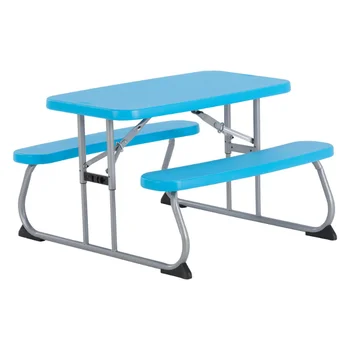 Детский Стол для пикника Lifetime, синий 32,40x35,40x21,00 дюймов, уличный стол, Уличная мебель, стол для учебы, садовая мебель