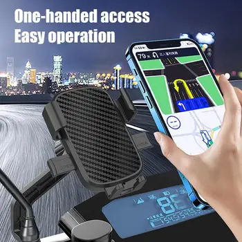 Кронштейн для велосипедного мобильного телефона, Вращающийся На 360 градусов, Нескользящий держатель для велосипедного телефона, Универсальный держатель для мотоциклетного телефона, надежное крепление