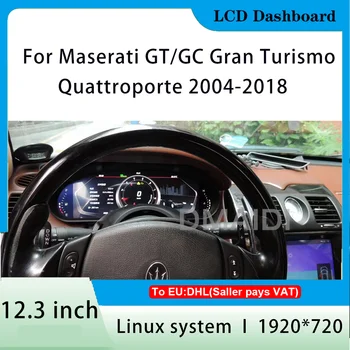 12,3 Linux Система ЖК-Дисплей Приборной панели Автомобиля Спидометр Цифровой Для Maserati GT/GC Gran Turismo Quattroporte 2004-2018 Панель Прибора