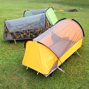 Горячая самодвижущаяся наземная палатка, одиночный кемпинг, гамак для рыбалки на открытом воздухе, складная походная кровать, водонепроницаемая и ветрозащитная