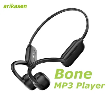 Наушники Arikasen Sport MP3 Плеер 32 ГБ Водонепроницаемые наушники Bluetooth с костной проводимостью Беспроводные гарнитуры с микрофоном
