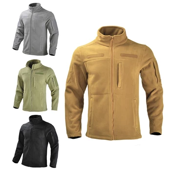 Флисовая куртка HAN WILD, тактическая одежда, уличное пальто, велосипедная куртка, мужская походная одежда, походная тепловая военная ветрозащитная