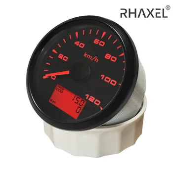 RAXEL Универсальный GPS Спидометр 0-120 км/ч 0-200 км/ч Одометр для Авто Мотоцикла с 8 Цветами Подсветки 85 мм 9-32 В