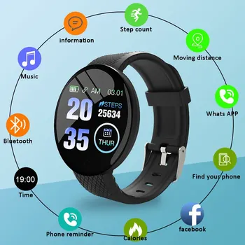 Новые умные часы для мужчин, измеряющие кровяное давление, водонепроницаемые умные часы Для женщин, пульсометр, Фитнес-трекер, Спортивные часы для Android IOS
