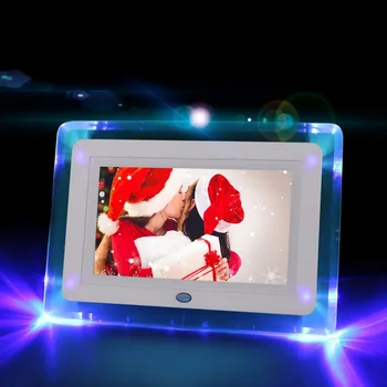 цифровая фоторамка 7, электронный фотоальбом HD, ультратонкий портативный светодиодный ЖК-экран, свадебный фотоальбом, цифровой подарок