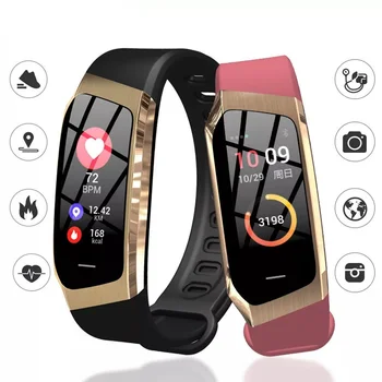 Xiaomi inteligentny zegarek dla mężczyzn E18 wodoodporna krwi monitorowanie ciśnienia liczba kroków bransoletka Fitness zegar