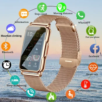 Женский Смарт-браслет Lige, мужские часы, 1,47-дюймовые умные часы с полным касанием сердечного ритма, спортивные Фитнес-часы для Huawei Apple, смарт-браслет для женщин