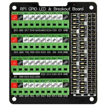 Индикатор состояния RPi GPIO и заглушки разрывов клеммной колодки для клеммных колодок Raspberry Pi A + 3A + B + 2B 3B 3B + 4B