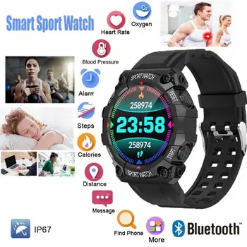 Смарт-часы FD68 с монитором состояния здоровья, водонепроницаемые смарт-часы, наручные часы со сверхдлинным режимом ожидания, спортивный браслет для Android IOS