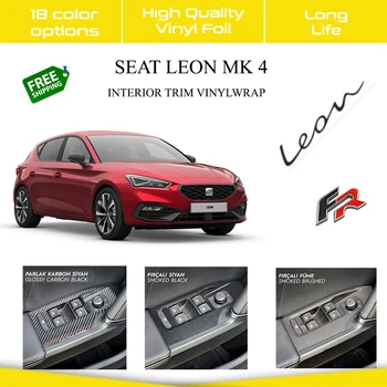 Seat Leon MK4 Для Комплекта Со Специальным Покрытием Клейкая Виниловая Фольга Индивидуальной Огранки Долговечные Аксессуары Difference Carbon Look