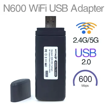 Ralink RT5572 Двухдиапазонный 802.11a/b/g/n 300 Мбит/с USB WiFi Адаптер внутренняя Антенна Беспроводной Wi Fi USB для Windows 7/8 Linux
