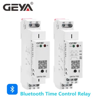 Телефон GEYA GRT8-TS Bluetooth, приложение для Android, Реле таймера Bluetooth, Пульт дистанционного управления, Переключатель таймера 16A AC/DC24V-240V