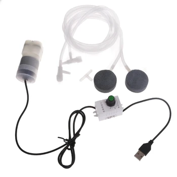 Портативные USB Аквариумные Воздушные Насосы Воздушный компрессор для Рыб Аэратор Портативный P8DC