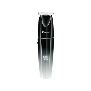Kemei Km-880 ЖК-дисплей с USB-зарядкой, Градиентный корпус, Малошумная Профессиональная Мужская Электрическая Машинка для стрижки волос
