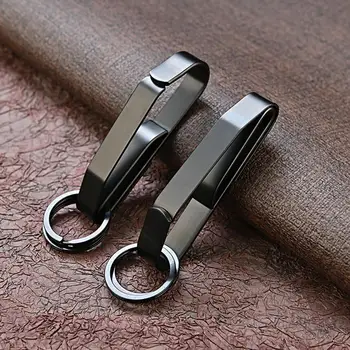 Мужская поясная подвесная пряжка для ключей от автомобиля, Портативный легкий брелок для ключей из нержавеющей стали на открытом воздухе
