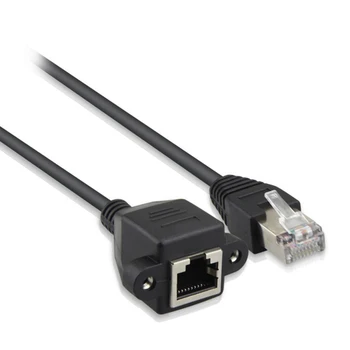 2 м 8Pin RJ45 Ethernet LAN Удлинительный кабель от мужчины к Женщине Сетевой Соединительный шнур