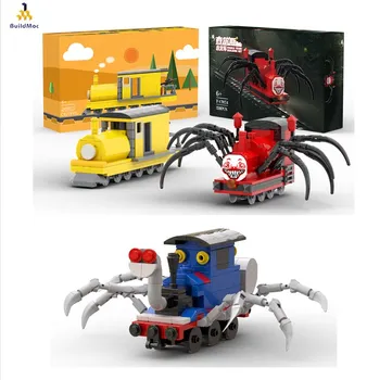 НОВЫЙ Комплект Строительных Блоков Choo Choo Charles Spider Train MOC Horror Game Фигурка Куклы Животное Монстр Кирпичи Модель Детский Подарок