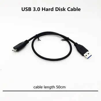 3,0 USB-разъем для кабеля Micro-B для подключения жесткого диска к компьютеру, ноутбуку длиной 50 см