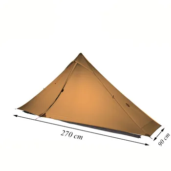 2021 Новая Версия FLAME'S CREED Lanshan 1 Pro Палатка 3/4 Сезона 230*90*125 см 2 Боковых 20d Silnylon на 1 человека Легкая Походная палатка