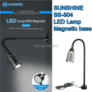 SUNSHINE SS-804 Магнитная светодиодная Лампа с магнитным основанием COB фитильная Лампа Алюминиевый абажур Универсальный может магнитно адсорбироваться