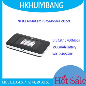 Разблокированная мобильная точка доступа NETGEAR AirCard 797S LTE Cat 13 400 Мбит/с с 2CA и 256 QAM 2,4/ 5 ГГц, Двухдиапазонный WiFi 4G маршрутизатор