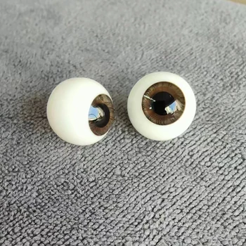 Новые стеклянные глаза, круглый шар, Подвижные стеклянные глазные яблоки, аксессуары для кукол, 18 мм, подарки для глаз