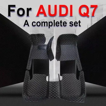 Автомобильные коврики для AUDI Q7 (семь мест) 2006 2007 2008 2009 2010 2011 2012 2013 2014 2015 Пользовательские накладки для ног автомобильные