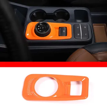 Для 2022 Ford Lone Ranger Maverick ABS оранжевый автомобильный стайлинг ручной тормоз декоративная рамка наклейка аксессуары для защиты салона автомобиля