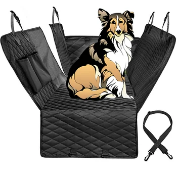 Чехол для автокресла для собак, Водонепроницаемый Коврик для путешествий Для домашних собак, Сетчатая переноска для собак, автомобильный гамак, подушка-протектор с застежкой-молнией и карманом