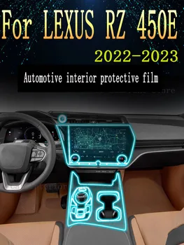 Для LEXUS RZ 450e 2022 2023 Панель коробки передач Навигация Автомобильный Внутренний экран Защитная пленка из ТПУ Наклейка Против царапин
