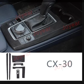 Для Mazda CX-30 2021-2022, Износостойкая отделка центральной консоли Автомобиля, рамка крышки переключения передач, Аксессуары для интерьера