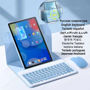 Круглая Клавиша Клавиатуры Чехол для Принципиально нового iPad 10 Поколения Чехол с Вращением на 360 ° Чехол Funda Teclado для iPad 10 Чехол для клавиатуры 2022 Coque