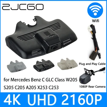 ZJCGO Dash Cam 4K UHD 2160P Автомобильный Видеорегистратор DVR Ночного Видения для Mercedes Benz C GLC Class W205 S205 C205 A205 A205 X253 C253