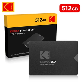 100% KODAK X130PRO Внутренний твердый 1 ТБ 512 ГБ SSD SATAIII 2,5 Дюймовый жесткий диск 256 ГБ 128 ГБ СО СКОРОСТЬЮ ДО 550 МБ/с. Для портативных ПК SSD Жесткий диск