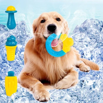 Охлаждающие игрушки для домашних животных, безопасные, Устойчивые к Укусам, Мороженое, Пончики, игрушки для собак