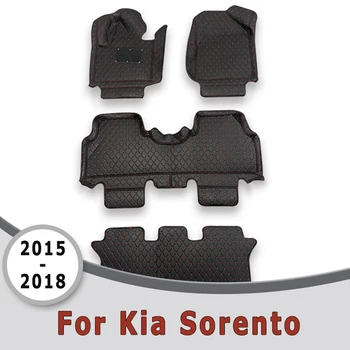 Автомобильные коврики для Kia Sorento 2018 2017 2016 2015 (7 мест), Ковры, Аксессуары для интерьера, коврики, автозапчасти, накладки для ног, водонепроницаемые