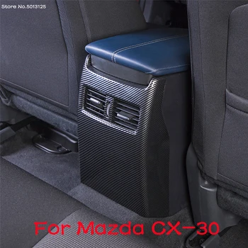 Коробка Заднего Подлокотника Автомобиля, Защита От Ударов, Защитная Накладка на Воздуховыпускную Рамку для Mazda CX30 CX-30 2020 2021 2022 Автомобильные Аксессуары