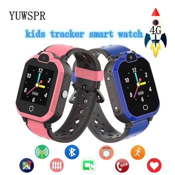 4G Детский GPS Трекер Smartwatch GPS LBS WIFI Местоположение Фонарик SOS Поддержка Видеозвонков Отслеживание на иврите Детские SIM-карты Телефонные Часы LT05