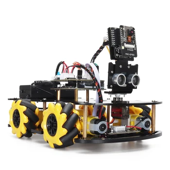 Умный роботизированный автомобильный комплект для начинающих ESP32 CAM для проекта программирования Arduino, полный стартовый набор для обучения STEM
