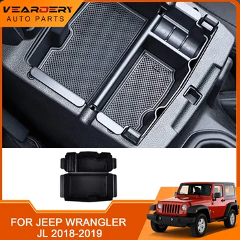 Для Jeep Wrangler JL JLU Gladiator JT Органайзер Для Центральной Консоли Подлокотник Ящик Для Хранения Поддонов Держатель Контейнера Лоток Автомобилей 2018-2021