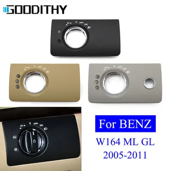 W164 Приборная панель, крышка переднего головного фонаря, кнопка включения фар, замена отделки панели для Benz ML GL 300 350 450 500 2005-2011