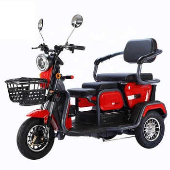 Многоцветный выбор, новый дизайн, электрический трехколесный мотоцикл для перевозки пассажиров, дешевый трехколесный электрический трехколесный велосипед на батарейках